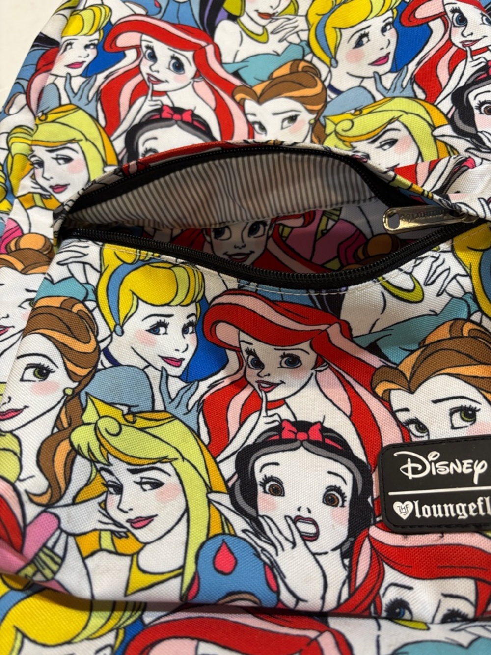 Loungefly Disney Princess Allover Print Multicolor Backpack - Picture 9 of 13